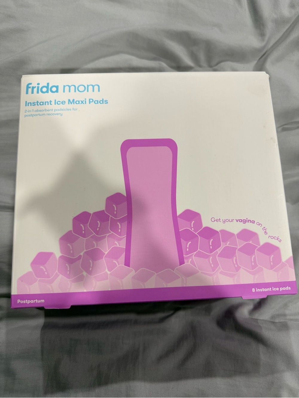 Frida Mom Instant Ice Maxi Pads - Pink Postpartum Cooling Pads